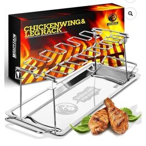 MOUNTAIN GRILLERS CHICKEN WING & LEG RACK SMOKIER TASTE, CRISPIER SKIN, JUICIER